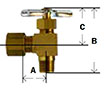 Compression x MPT Angle Needle Valve Diagram